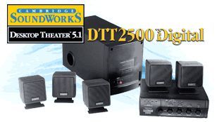 Conjunto CREATIVE Desktop Theater 5.1 DTT2500 Digital Canidelo