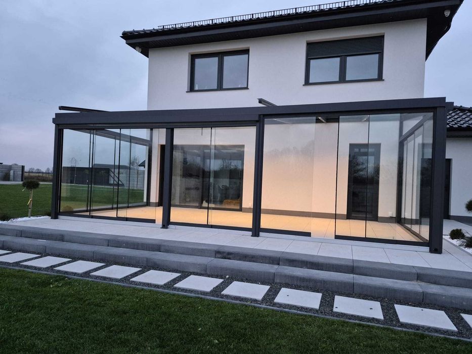 Zabudowa tarasu , ogród zimowy , pergola, , zadaszenie , ogród szklany