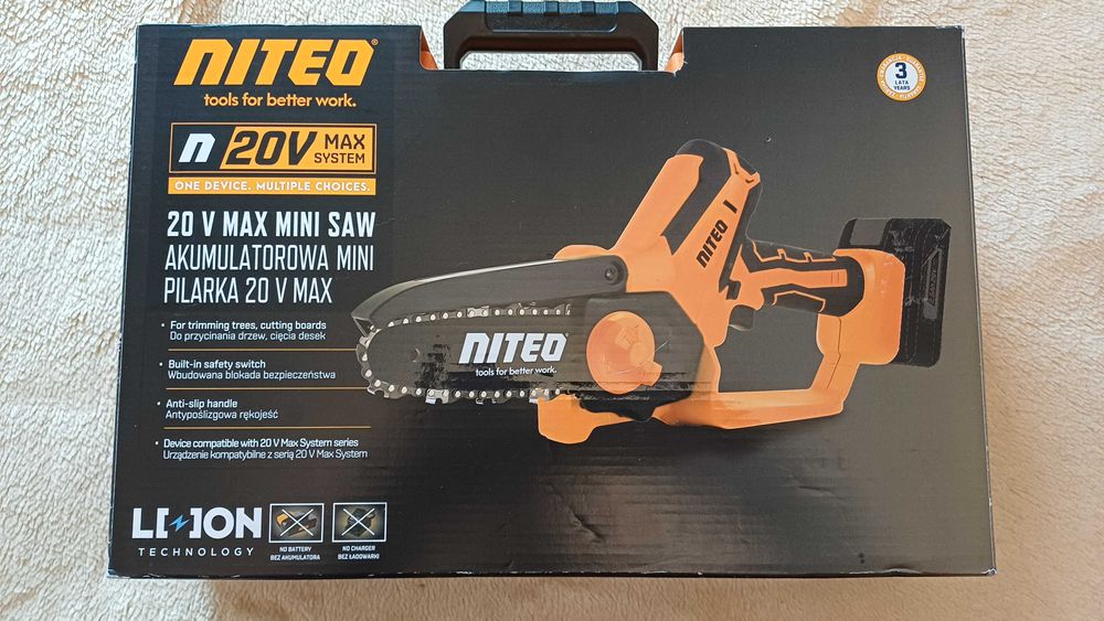Akumulatorowa mini pilarka 20 V MAX marki Niteo