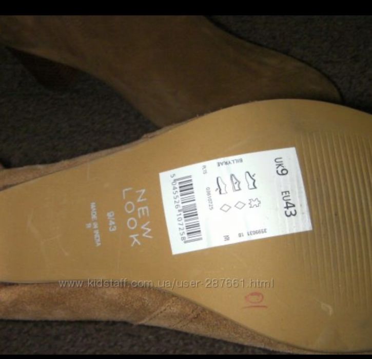 Новые  женские полусапожки NEW LOOK-29 см