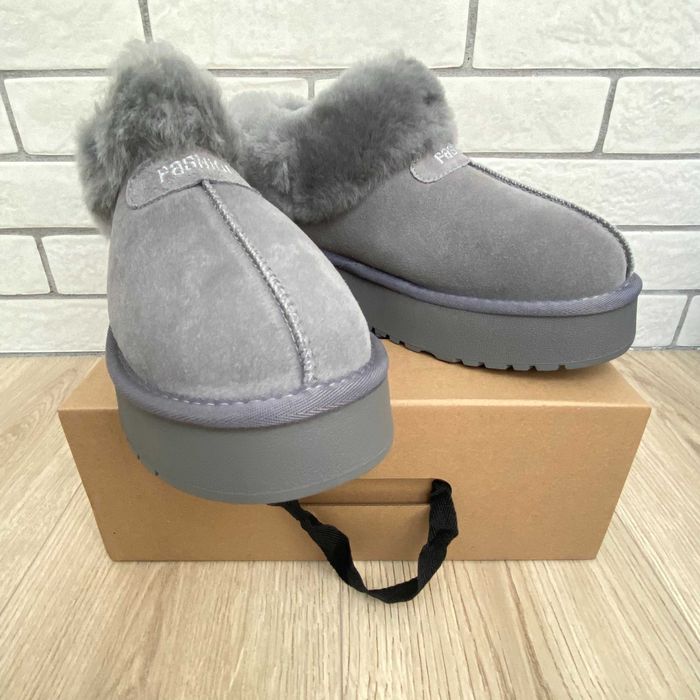 Жіночі уггі Hengji, натуральна замша, сірі, різні розміри, маломірять