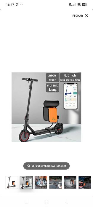 Vendo Trotinete Elétrica Ladped totalmente NOVA