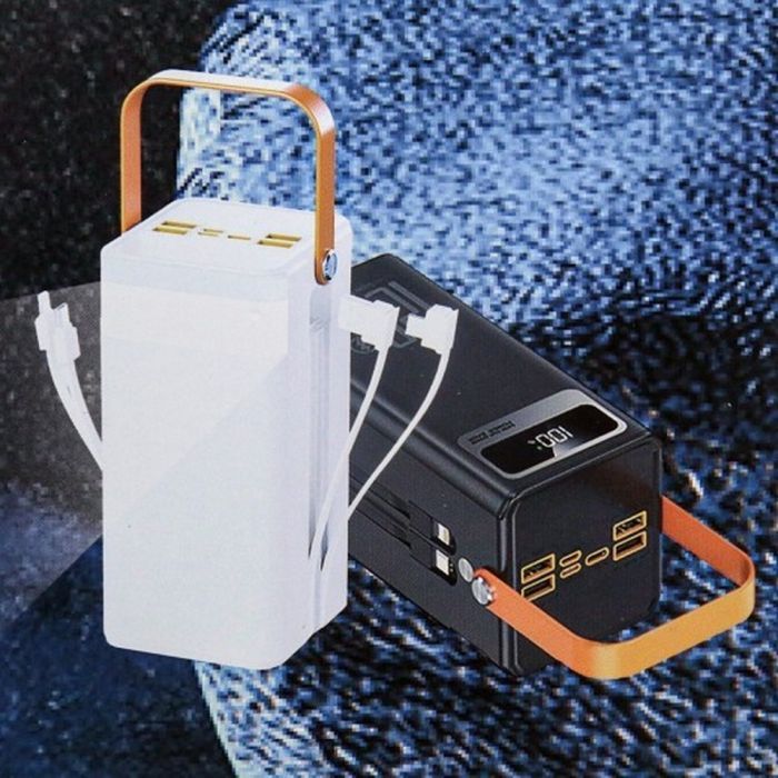 Power bank 200000 mAh павербанк, usb, lightning, type-c сонячна панель