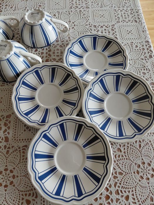 Kolekcjonerski zestaw filiżanek lata 70 te middsomar IKEA