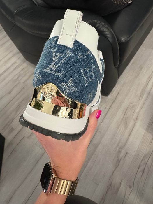 Sneakersy LV denim jeansowe białe