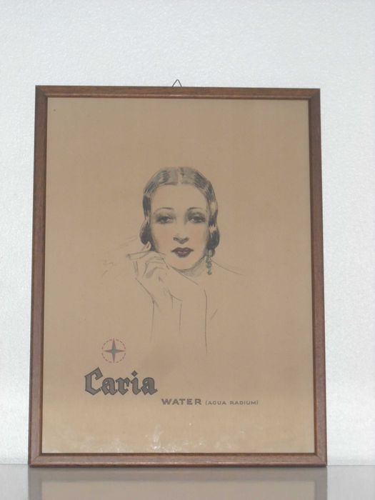 Cartaz Publicitário das Termas da Curia, Águas Radium