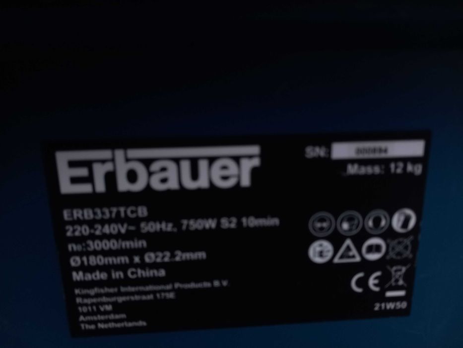 Przecinarka elektryczna do płytek Erbauer 750 Wat