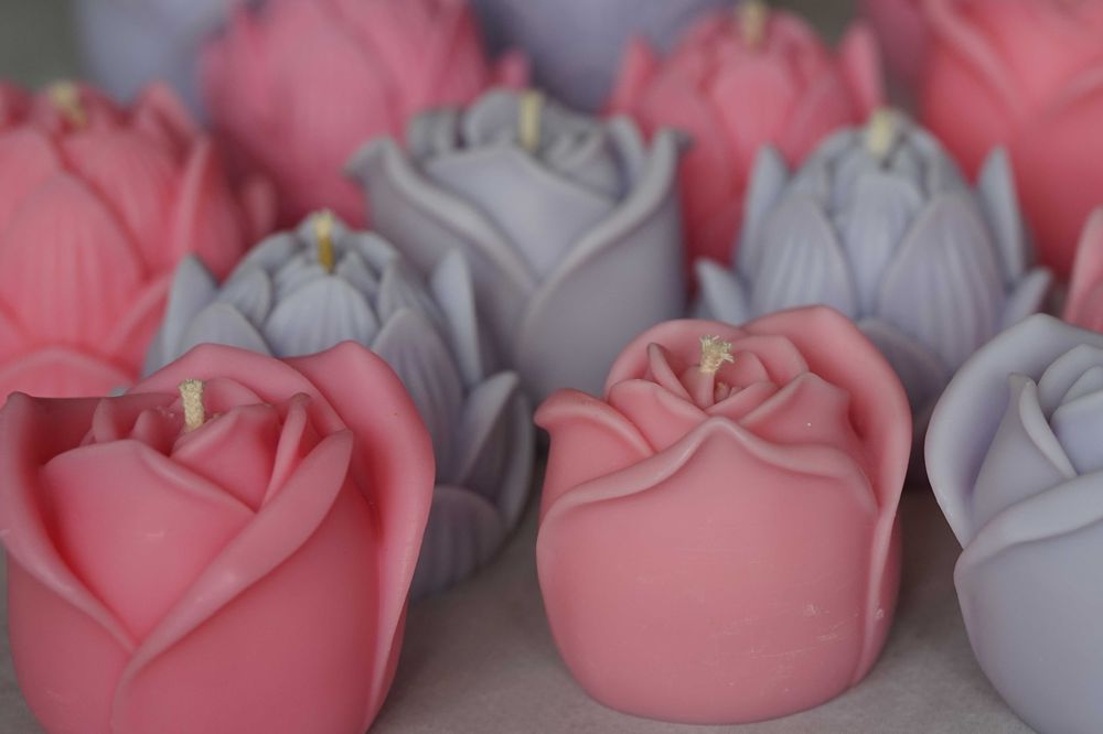 Свечи восковые из вощины, свечи ручной работы, свечи из воска