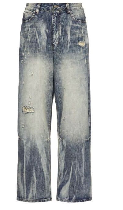Джинси Jaded London archive y2k  Super Bleached Scuff XL Colossus Jeans in Blue 32