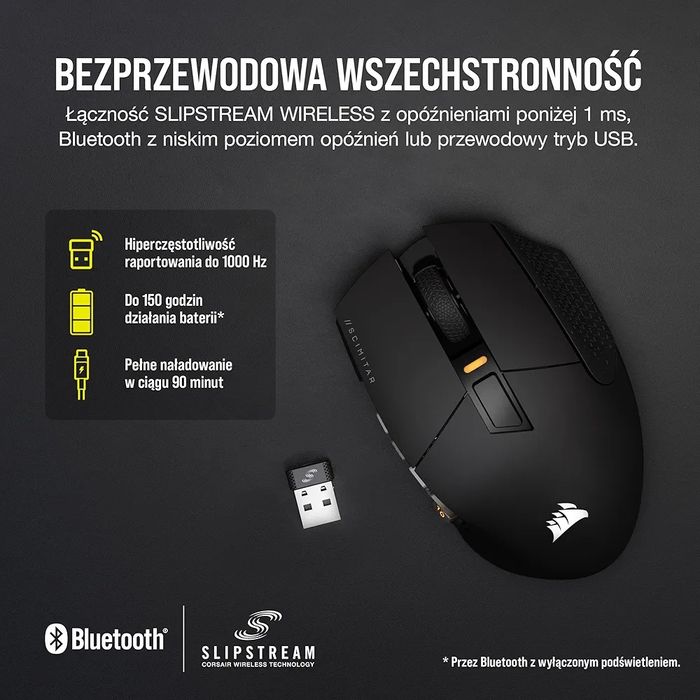 Mysz CORSAIR Scimitar Elite Wireless RGB