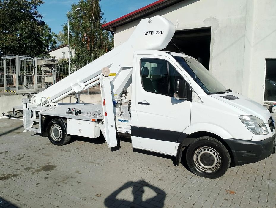 Mercedes-Benz Podnośnik Koszowy Wumag WTB 220 22 metry 14 w Bok Pilot UDT Palfinger zwyżka jak Gsr Ruthmann Multitel  Podnośnik Koszowy Zwyżka 22 metry Wumag Palfinger Pilot UDT