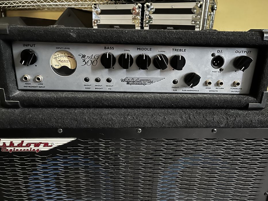 Wzmacniacz Mag 300 z kolumną.