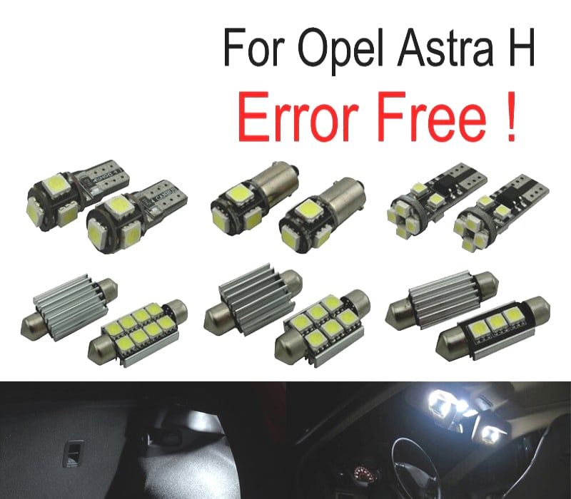 KIT COMPLETO 15 LAMPADAS LED INTERIOR PARA OPEL ASTRA H OPC GTC HATCHBACK 04-09