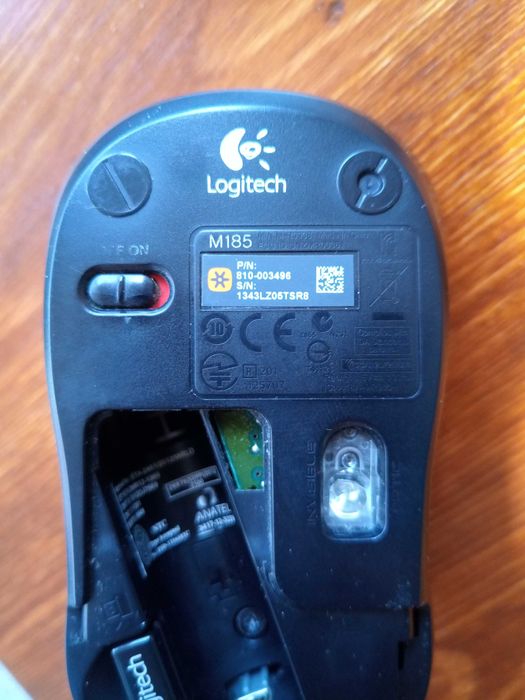 Logitech M185, мишка оптична бездротова