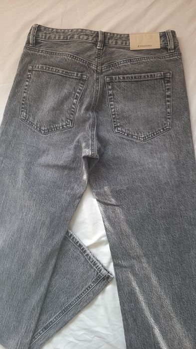 Calças de Ganga Cinzentas Stradivarius 36