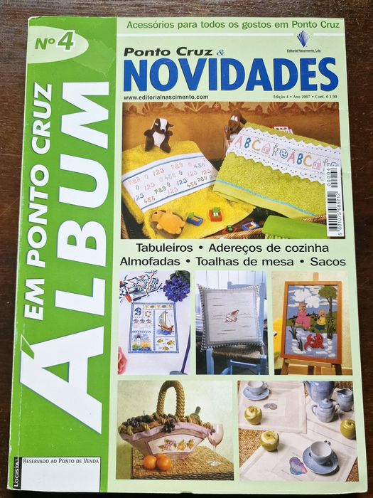 3 Revistas Ponto de Cruz