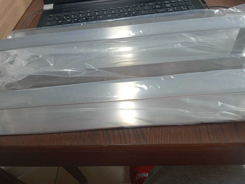 Conjunto 2 Suportes Toalhas Zunto 40cm (Novos) – Aço Inox (S/ Furos)