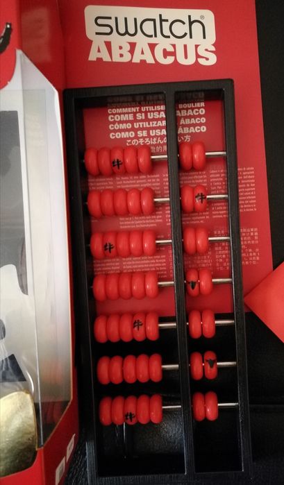 Relógio Swatch coleção Bull's On Rodeo Raro ano novo Chinês Ábaco