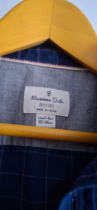 Camisa de rapaz xadrez azul