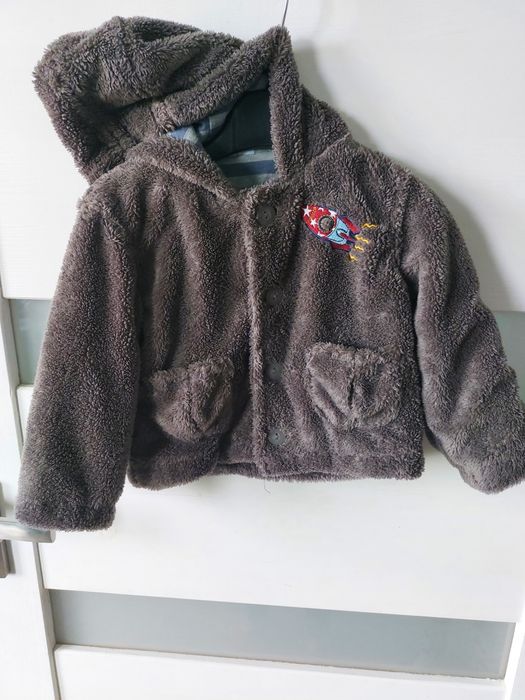 Bluza z kapturem chlopieca miś rozmiar 86
