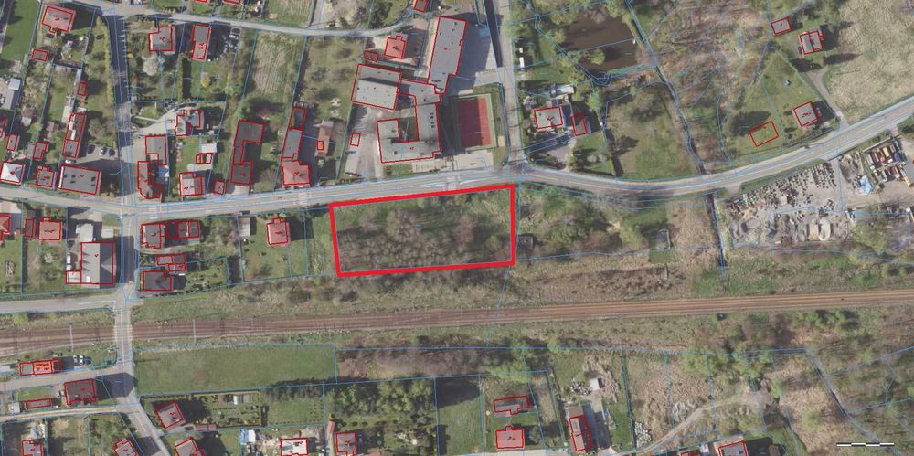 Działka usługowa w centrum 3.339 m² z możliwością powiększenia do 3.918 m² Orzesze Jaśkowice - Widok 4