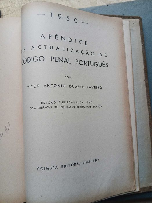 Vitor António Duarte Faveiro, Código Penal Português (1ª Edição,1946)