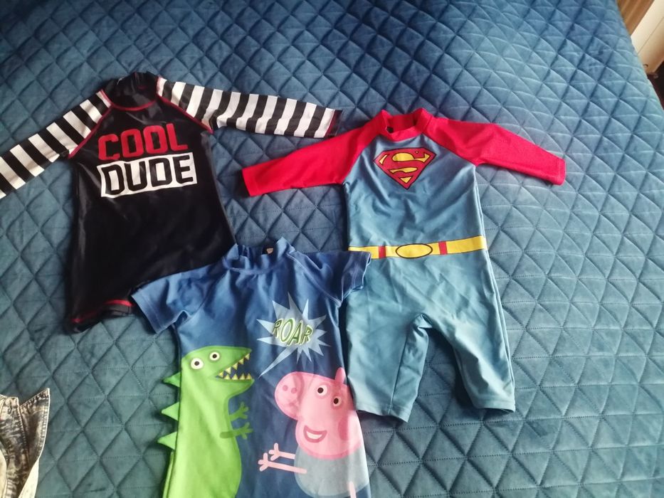 Kostium kąpielowy dla chłopca 3 szt peppa superman