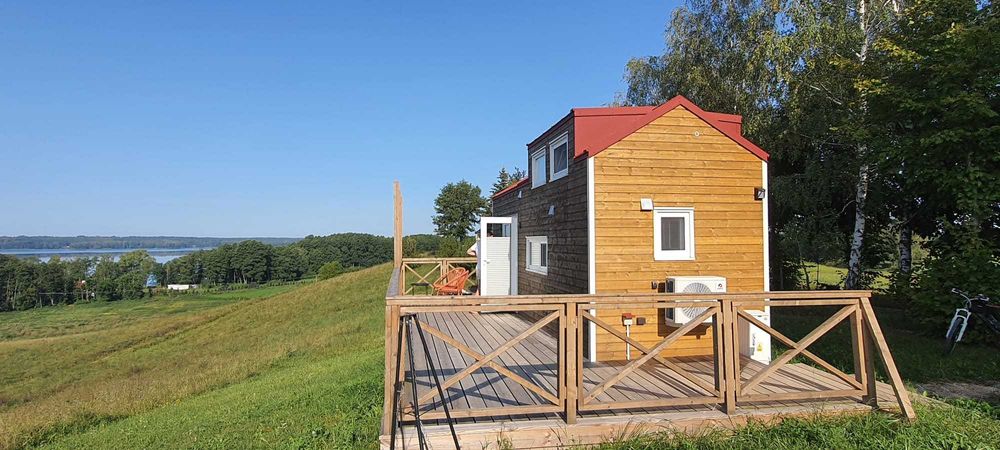 WIDOK NA JEZIORO! Działka z domem Tiny House - ZADZWOŃ - Widok 6