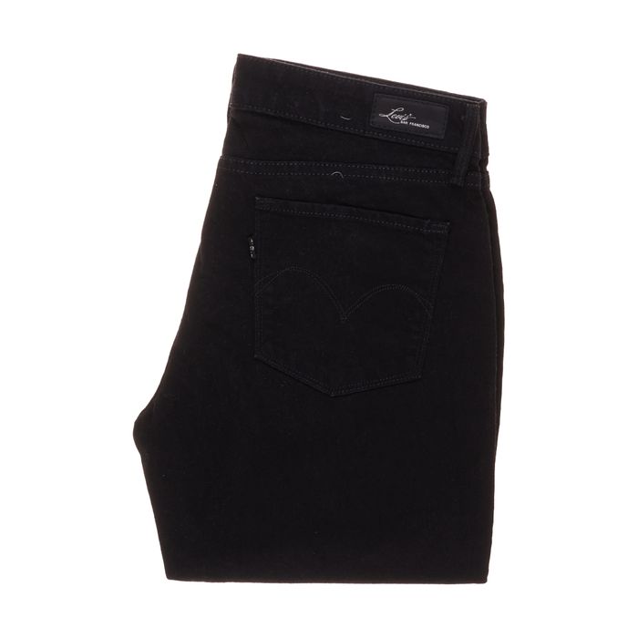 Spodnie Levis Demi Czarne Modern Rise 28/34 Black Skinny Damskie 76CM