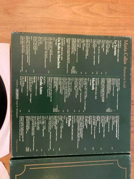 Maria Callas Portrait in Gold Vol. 1,2,3 15 Vinis  Óperas Históricas,