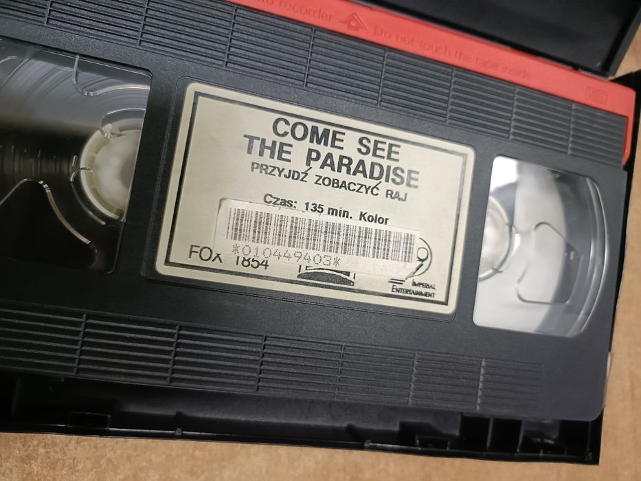 Kaseta VHS przyjdź zobaczyć raj