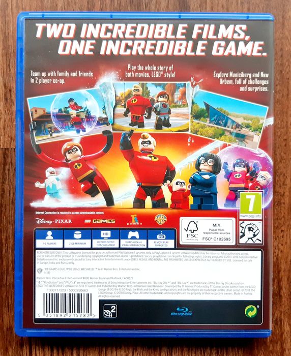 Jogo Lego The Incredibles Playstation 4 PS4 - Como novo