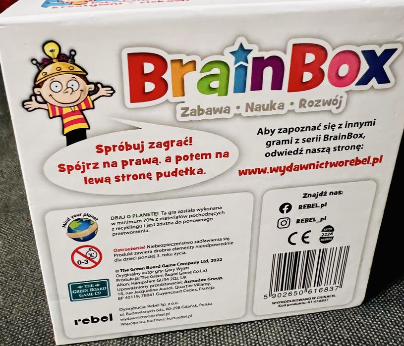 Gra planszowa BrainBox Świat nowa