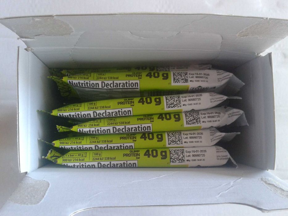 OLIMP PROTEIN BAR Baton białkowy WPC pistacjowy Dubai Style karton 1kg