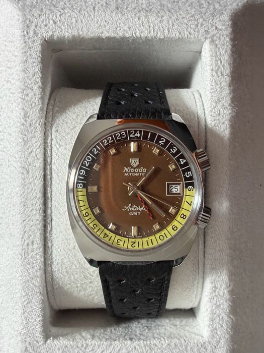 Relógio Automático Nivada ANTARCTIC GMT - TROPICAL ed. limitada 100 exemplares (novo)