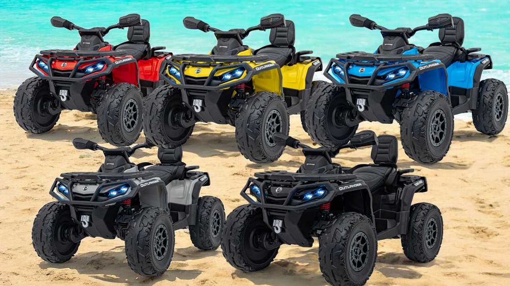 QUAD ATV BOMBARDIER 24V 800W 4x4 Elektryczny Auto Akumulator 2 DZIECI