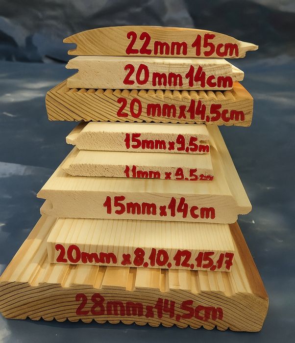 Półbal podbitka boazeria deska elewacyjna tarasowa podłogowa szalówka