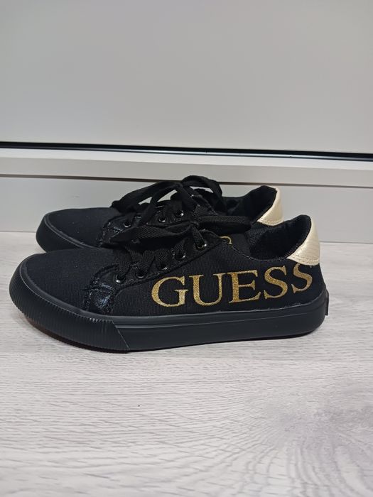 Czarno-złote trampki Guess rozm. 36