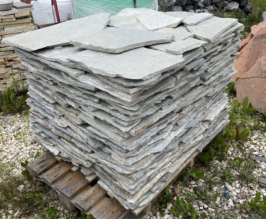 Łupek Naturalny Kamień na Taras Schody Ścianę Elewację Płyty Tarasowe