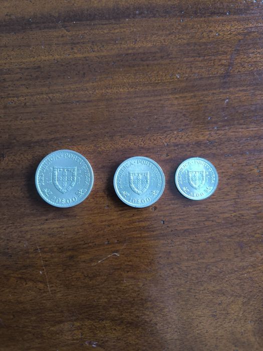 3 moedas prata Infante D. Henrique (série henriquina)