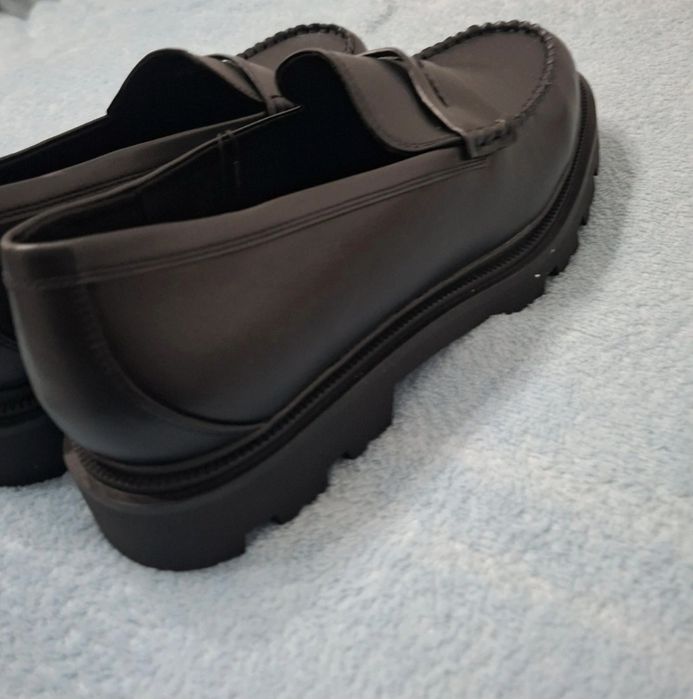Mocassins de volume pretos Pull&Bear