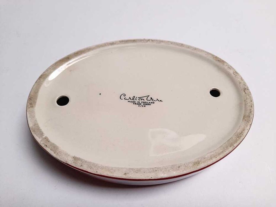 Cinzeiro Vermelho Vintage HAIG Scotch Whisky Carlton Ware