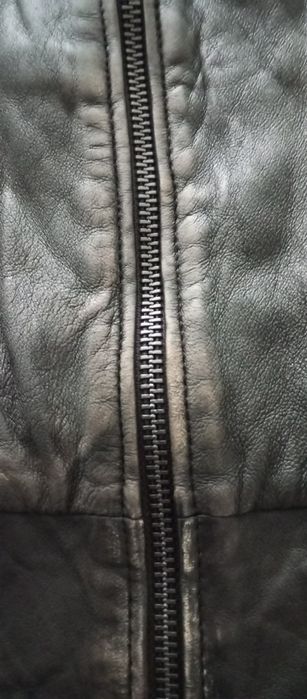 Blusão bomber Zara pele genuína novo