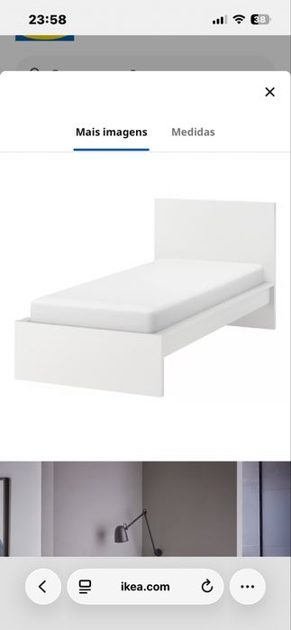 Cama solteiro MALM