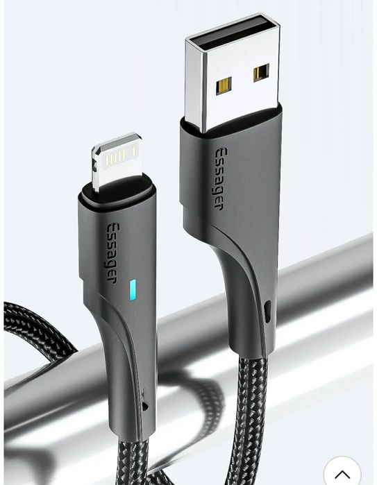 Кабель зарядки Айфон 0.5 м., 1 м.  2 м., Швидка Зарядка iPhone 2.4 А