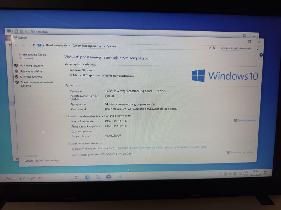 Laptop Asus X540L i5 dysk ssd