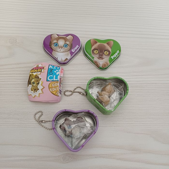4x kot w pudełku Pepper Grace Luna Fluffy kotek breloczek zabawka