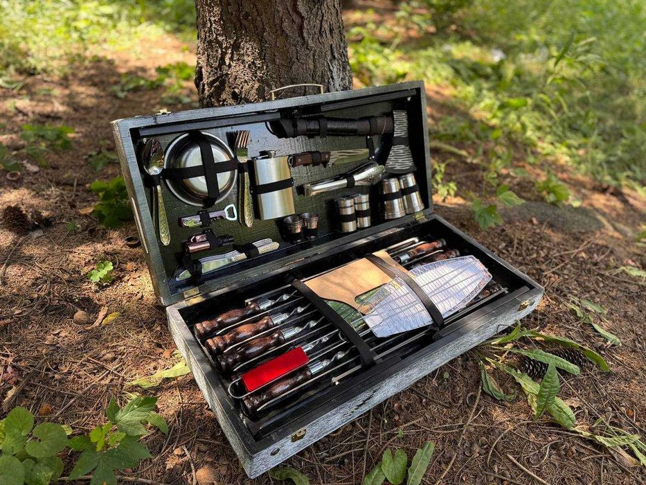 ПРЕМІУМ / Набори для шашлику шампура в кейсі подарунковий набір