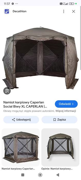 Namiot wędkarski