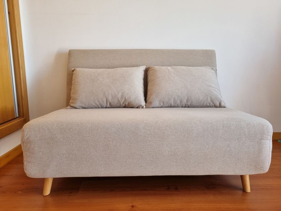 Sofá-cama de 2 lugares, como novo